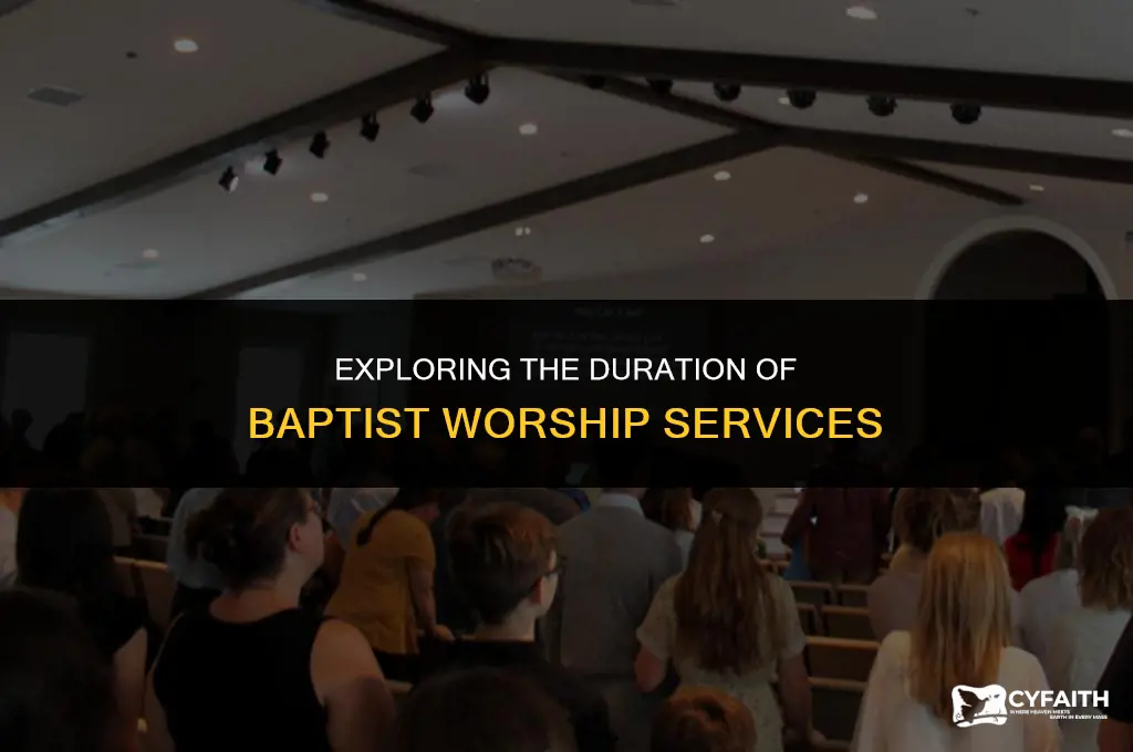 how long are baptist services