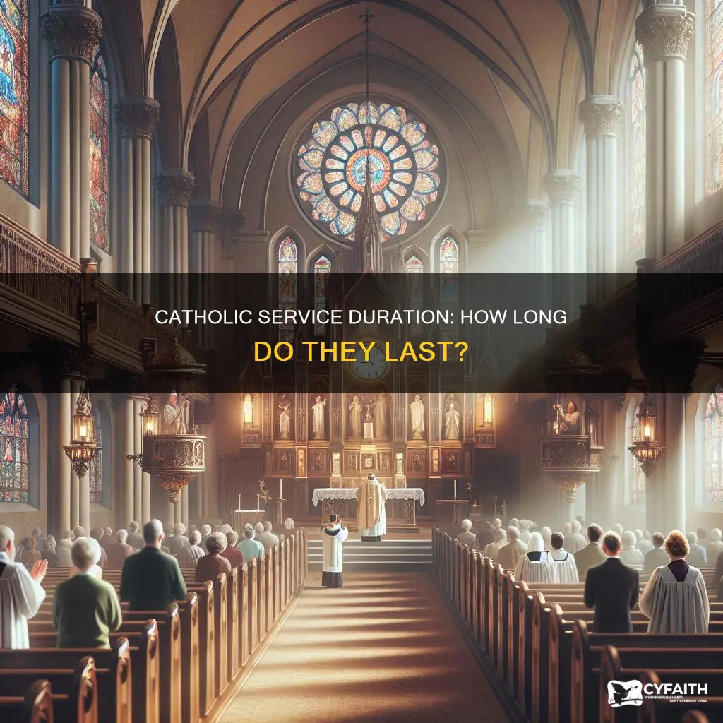 how long are catholic services for