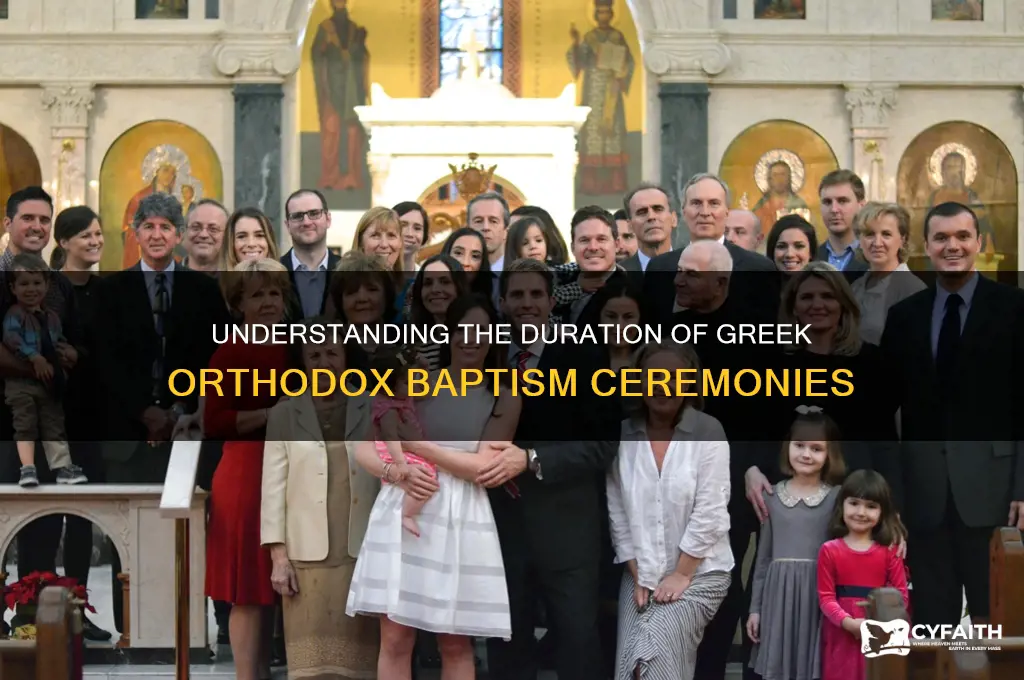 how long are greek orthodox baptisms