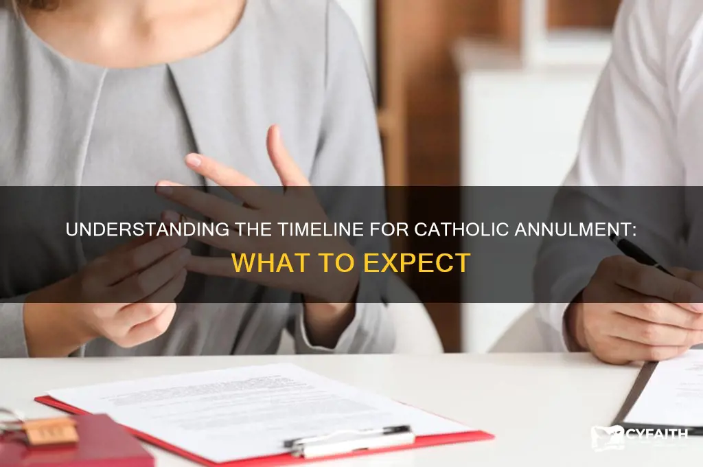 how long catholic annulment take