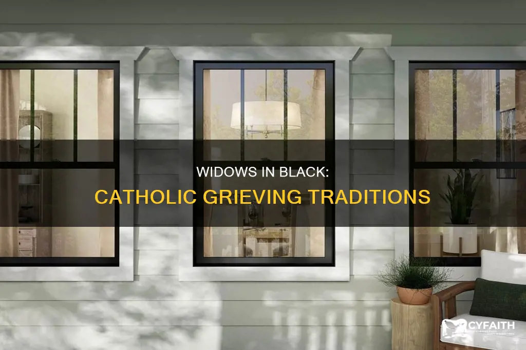 how long do catholic widows wear black