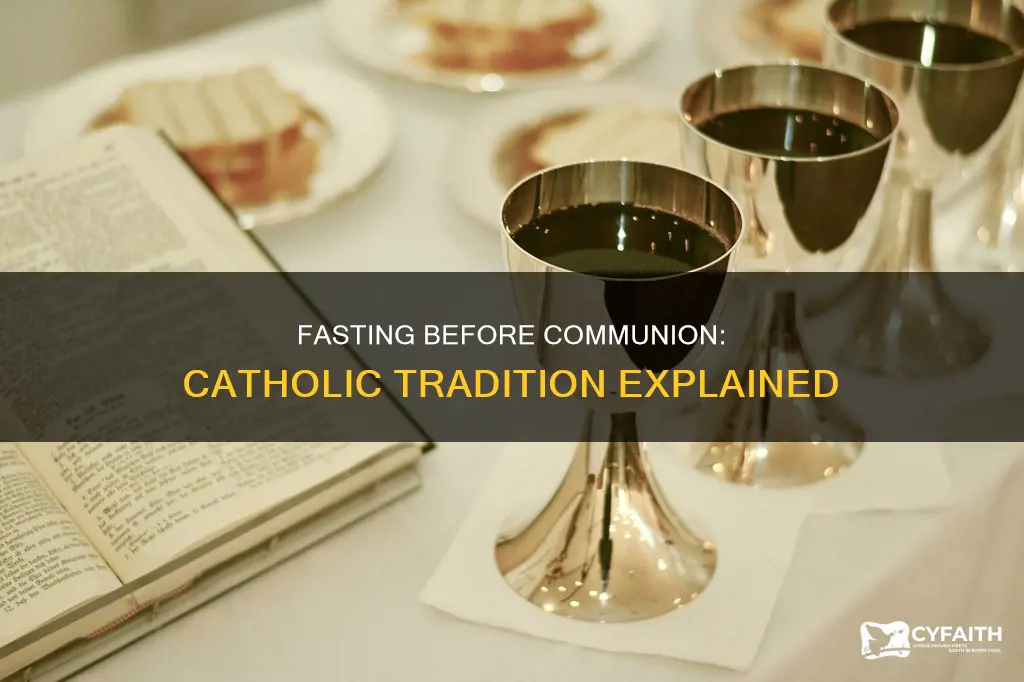 how long do catholics fast before communion