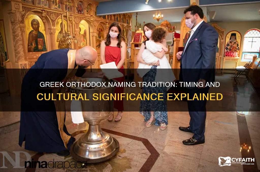 how long do greek orthodox wait to name their baby