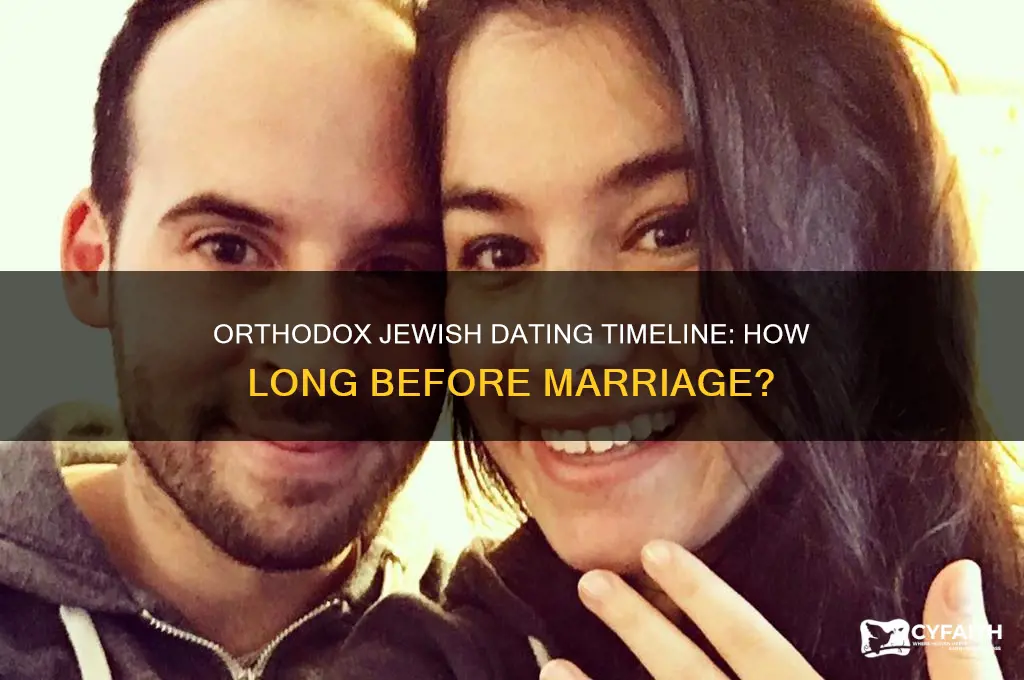 how long do orthodox jews date before marriage