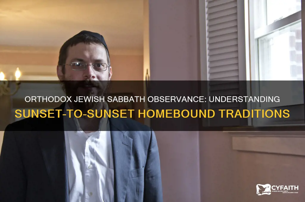 how long do orthodox jews have to home before dark