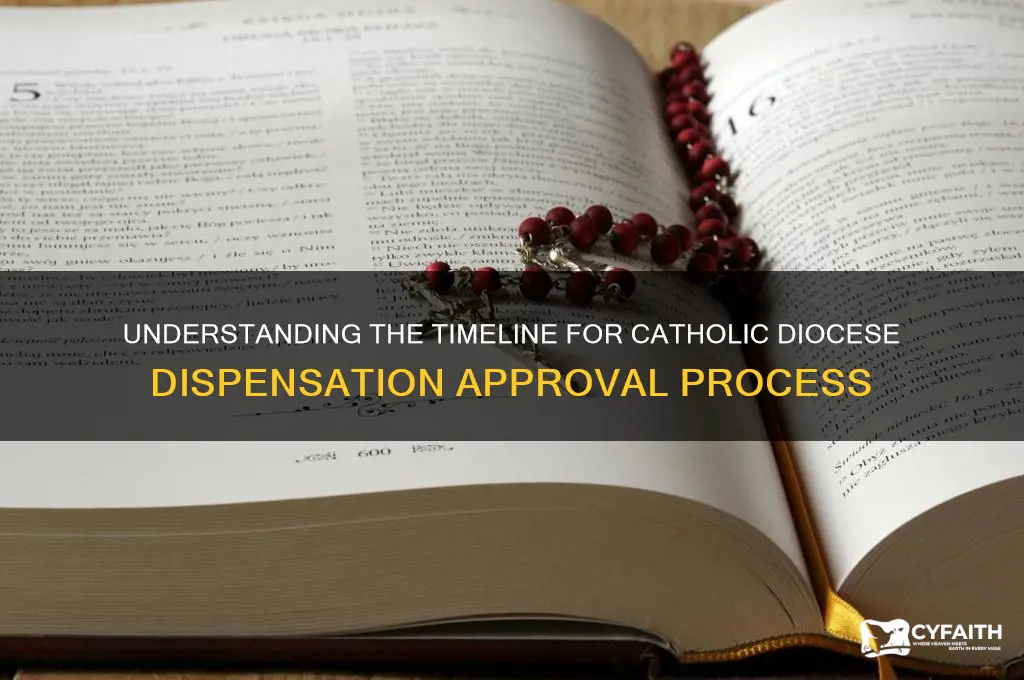 how long does a dispensation take from a catholic diocese