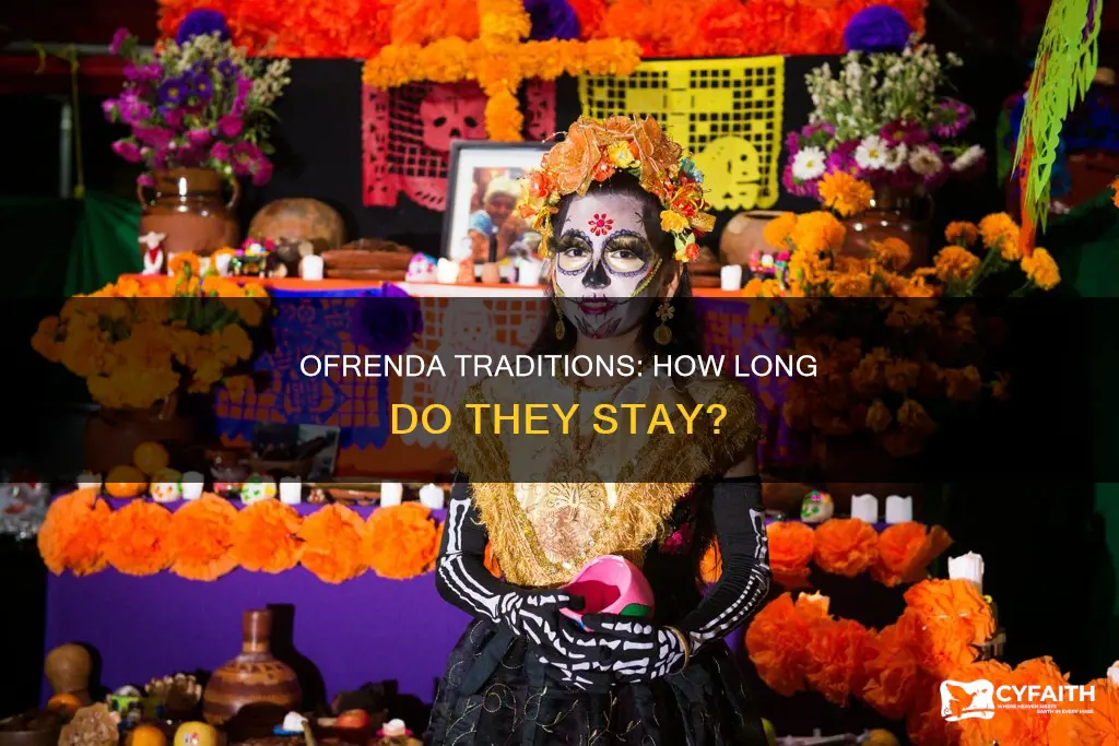 how long does an ofrenda stay up catholic