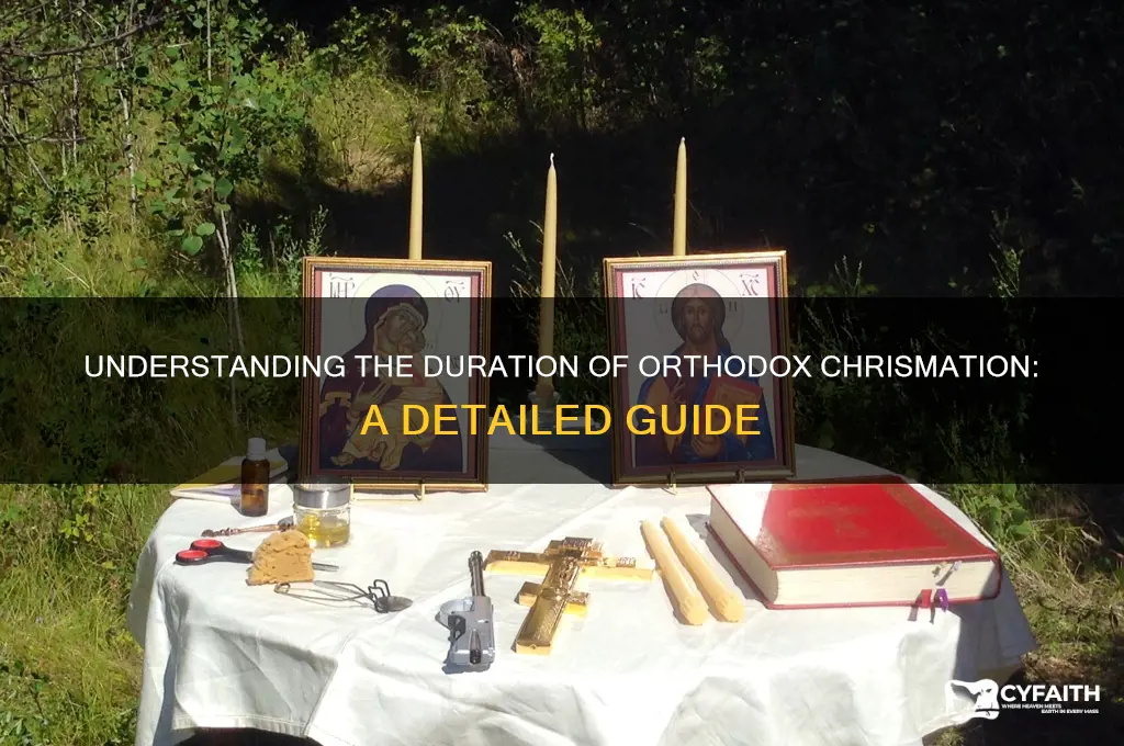 how long does chrismation in orthodox take