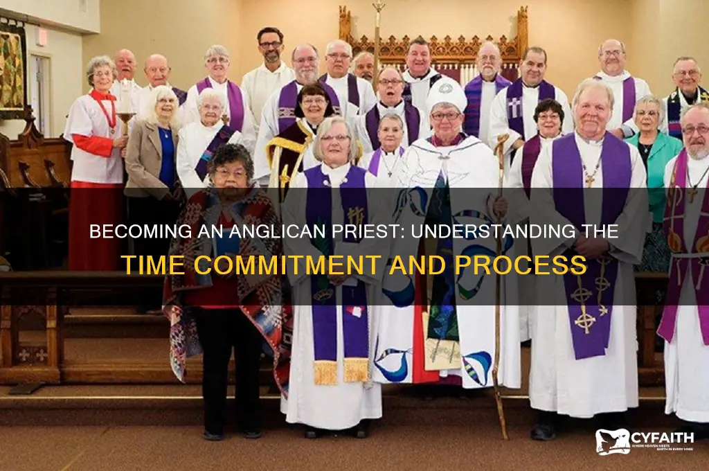 how long does it take to become a anglican priest