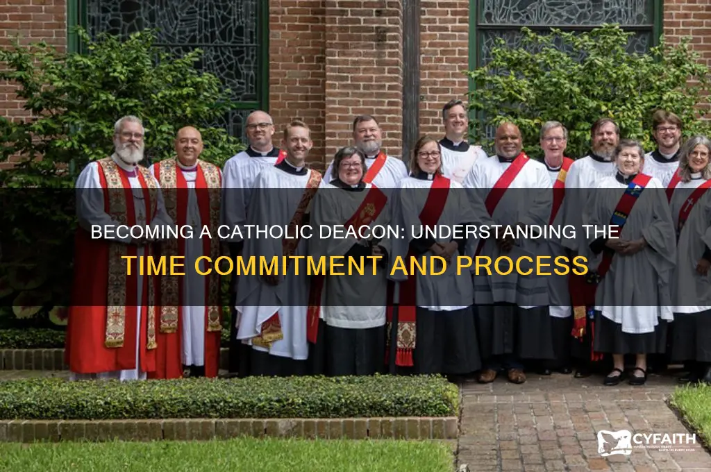 how long does it take to become a catholic deacon
