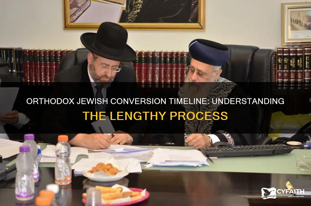 how long does it take to convert to judaism orthodox