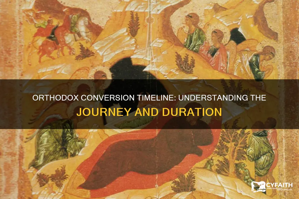 how long does it take to do an orthodox conversion