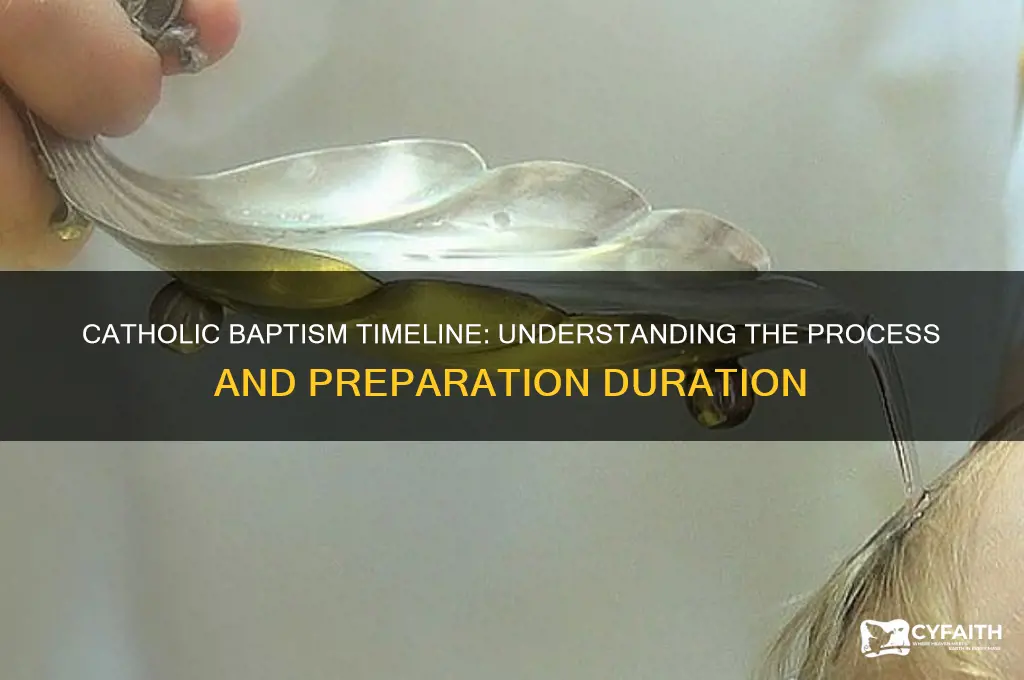 how long does it take to get baptised catholic
