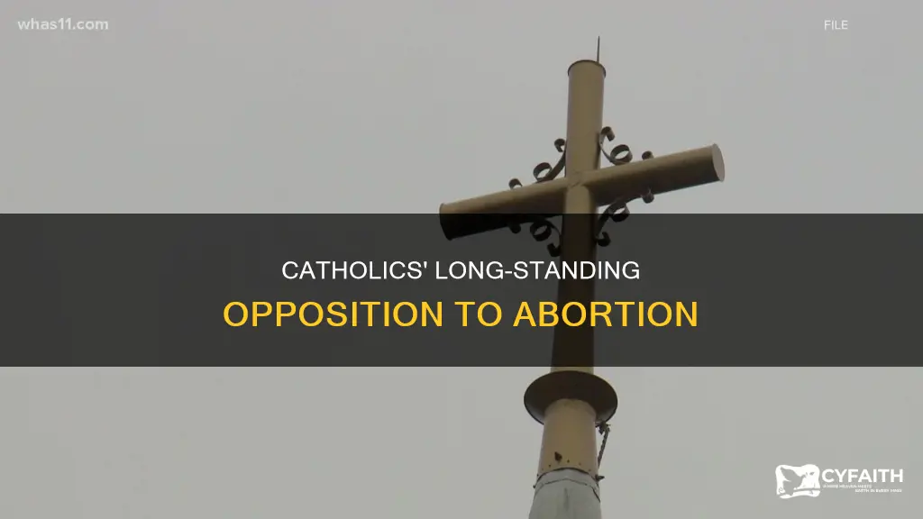 how long have catholics opposed abortion