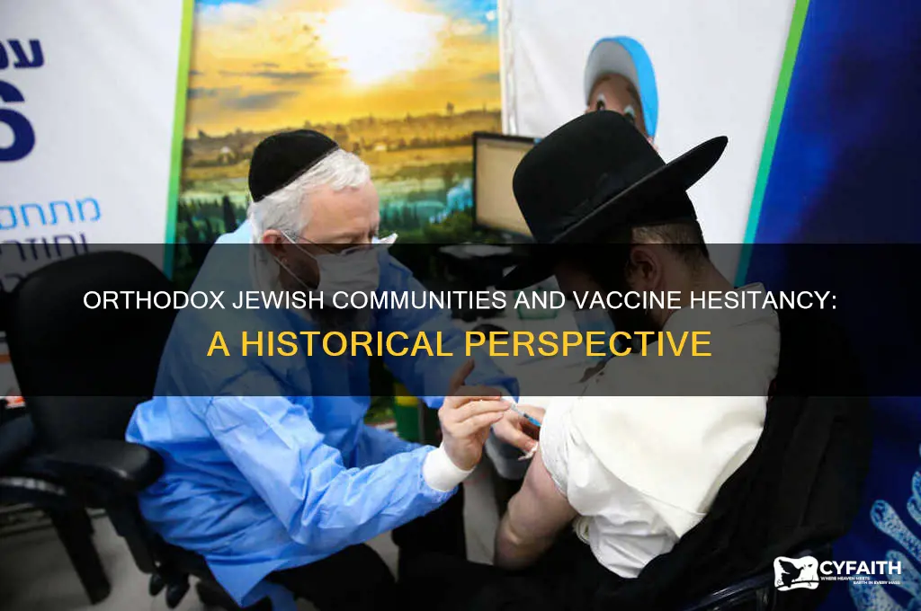 how long have jewish orthodox not been vaccinated