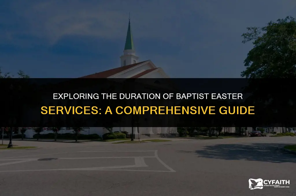 how long is a baptist easter service