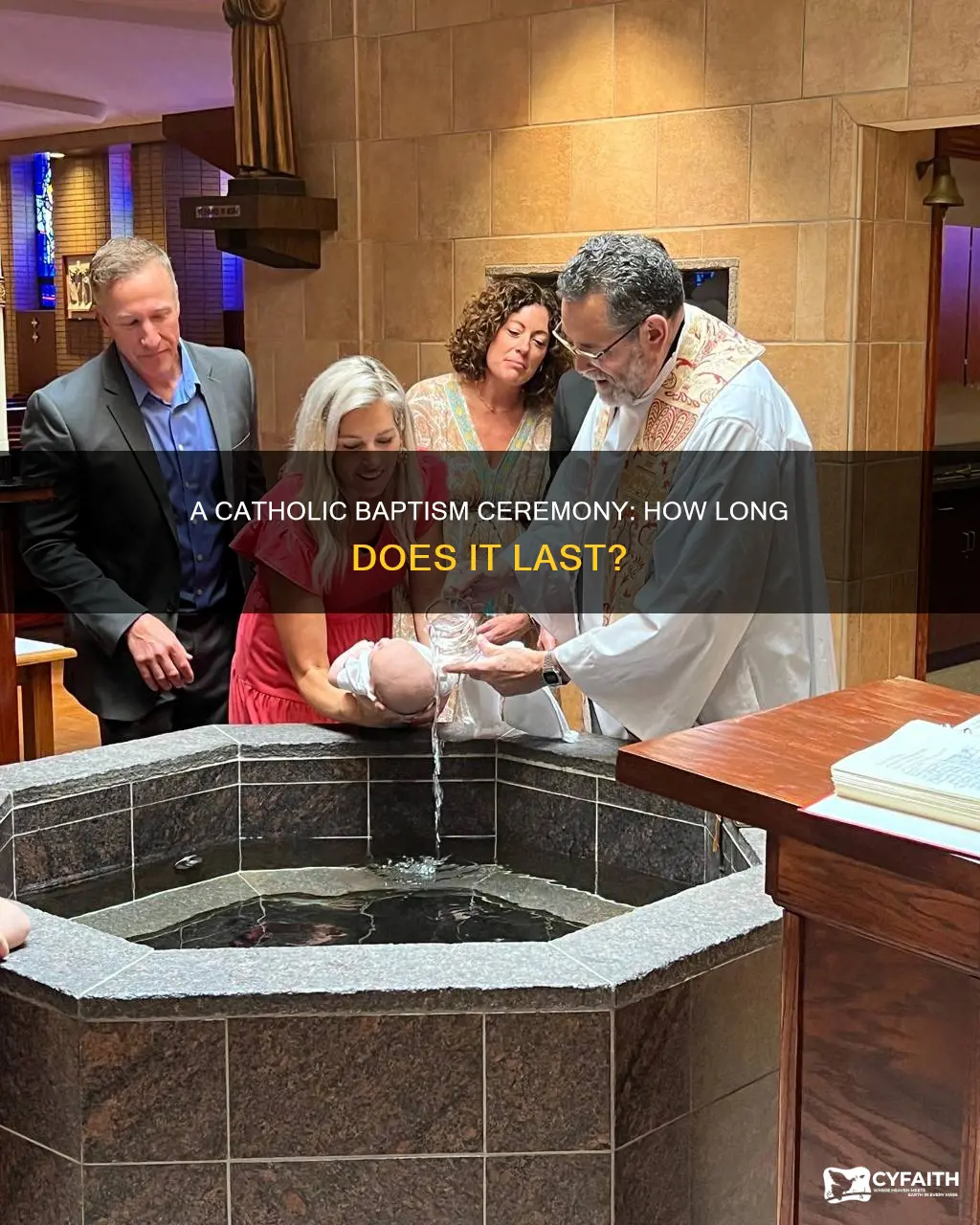 how long is a catholic baptism ceremony