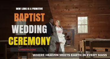 Exploring the Length and Traditions of Primitive Baptist Wedding Ceremonies
