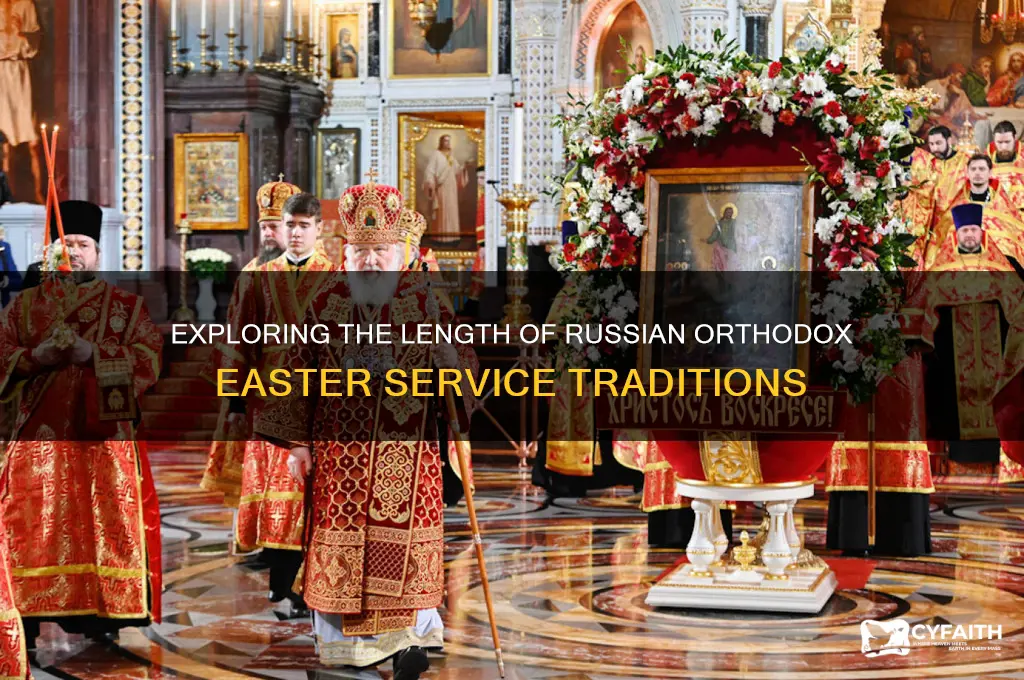 how long is a russian orthodox easter service