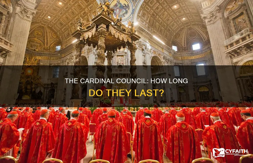 how long is a usual catholic cardinal council