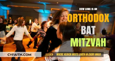 Understanding the Duration of an Orthodox Bat Mitzvah Ceremony