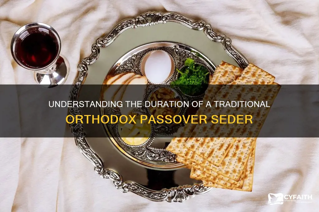 how long is an orthodox seder