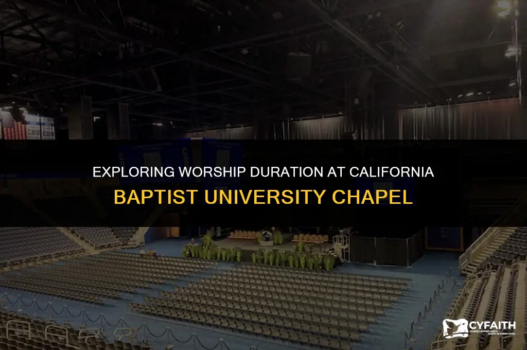how long is chapel at cal baptist university