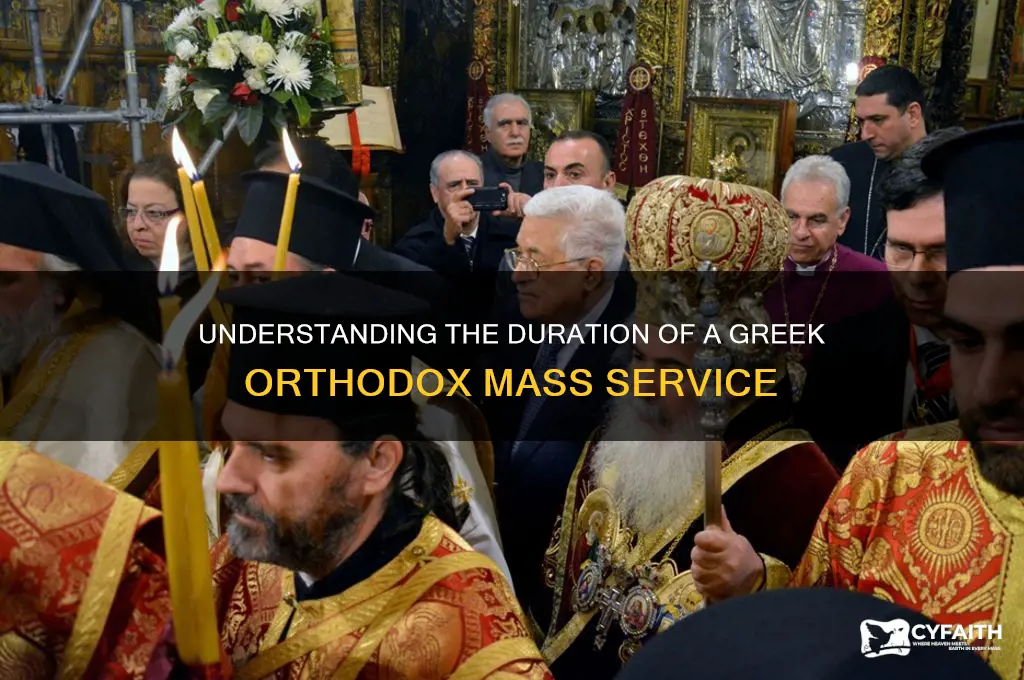 how long is greek orthodox mass