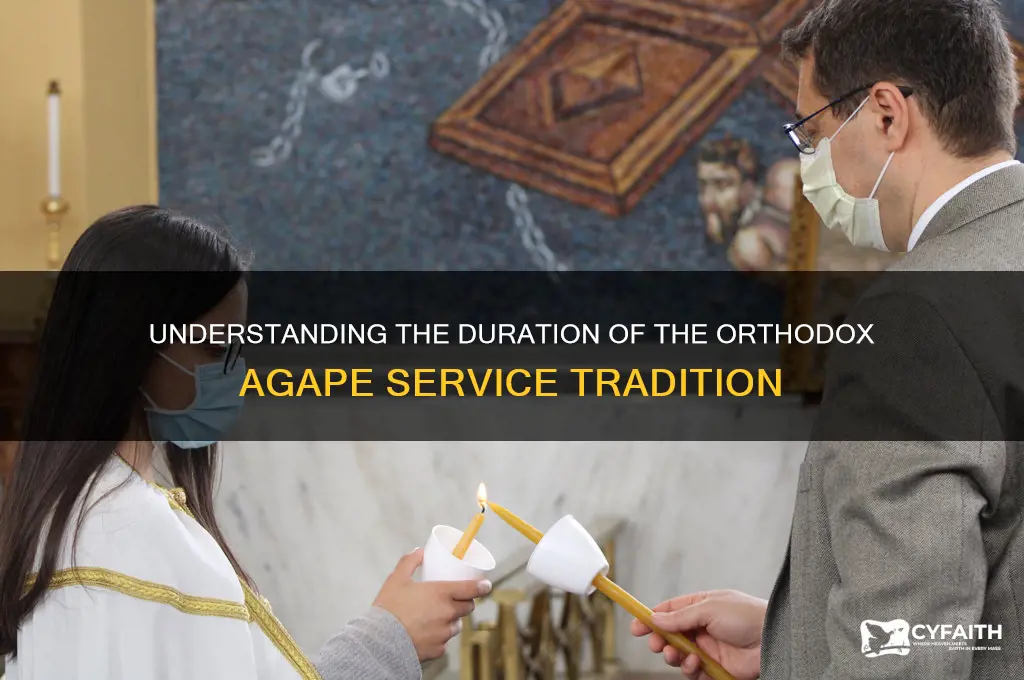how long is the orthodox agape service