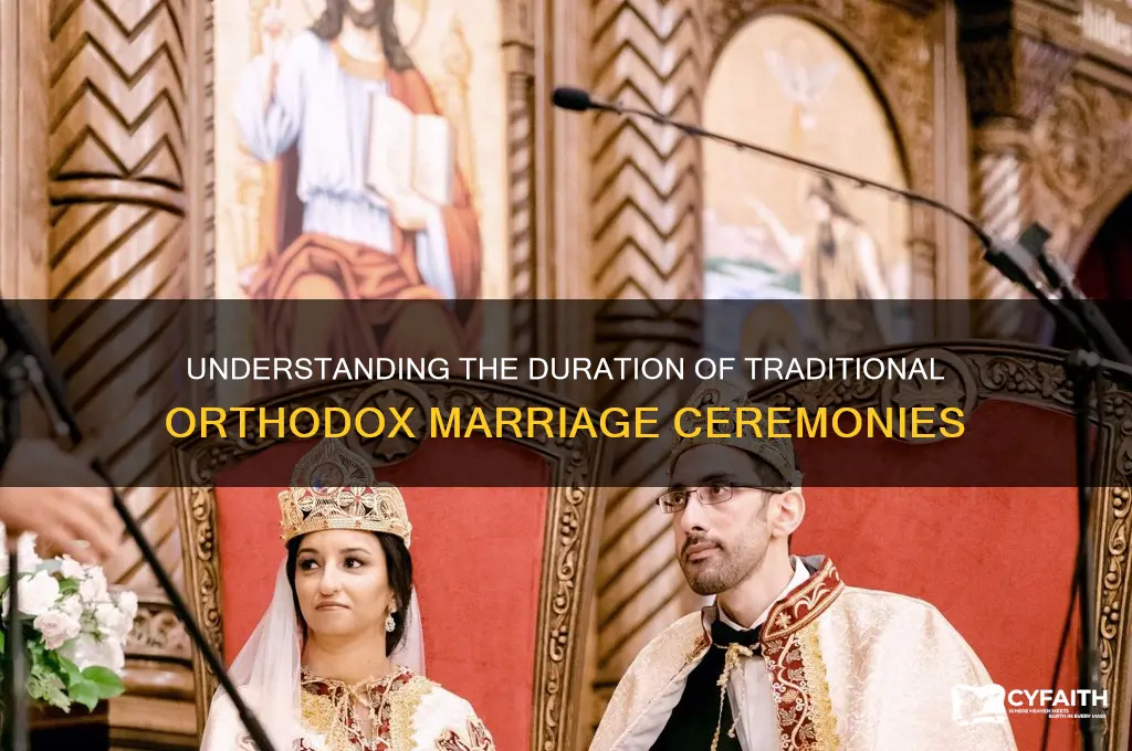 how long orthodox marriage ceremony
