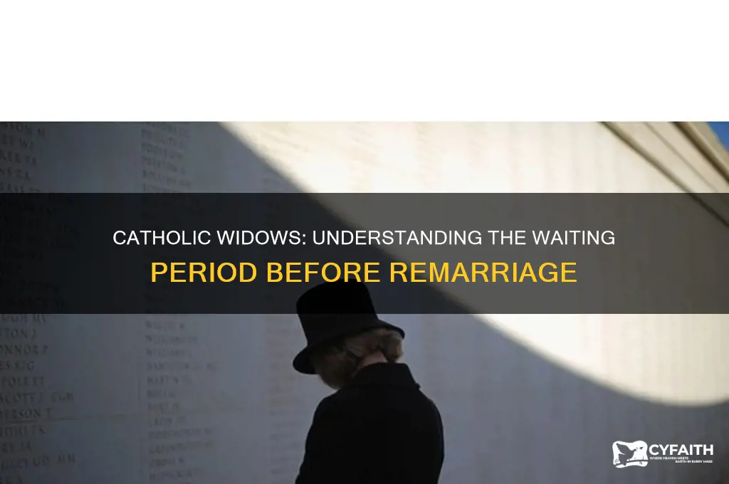 how long should a catholic widow wait to remarry