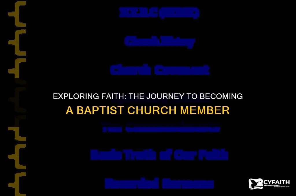 how long visit a baptist church before member