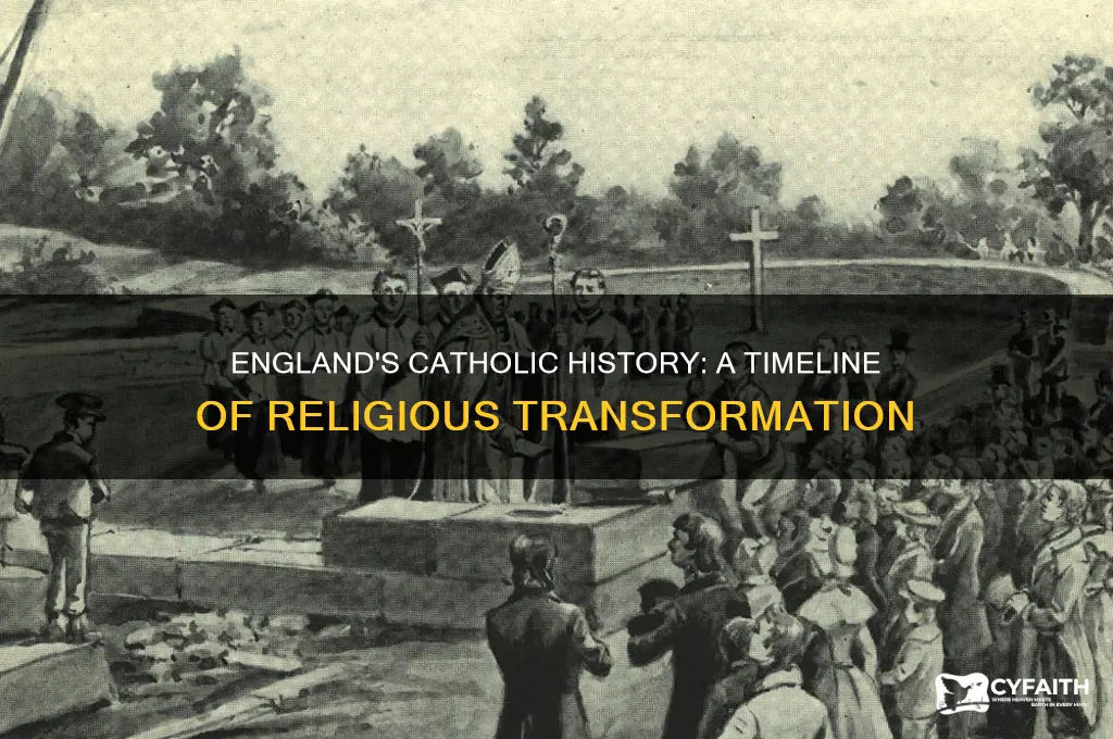 how long was england catholic