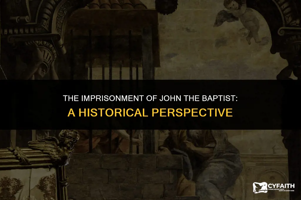 how long was john the baptist imprisoned by herod