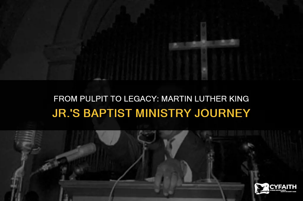 how long was martin luther king a baptist minister
