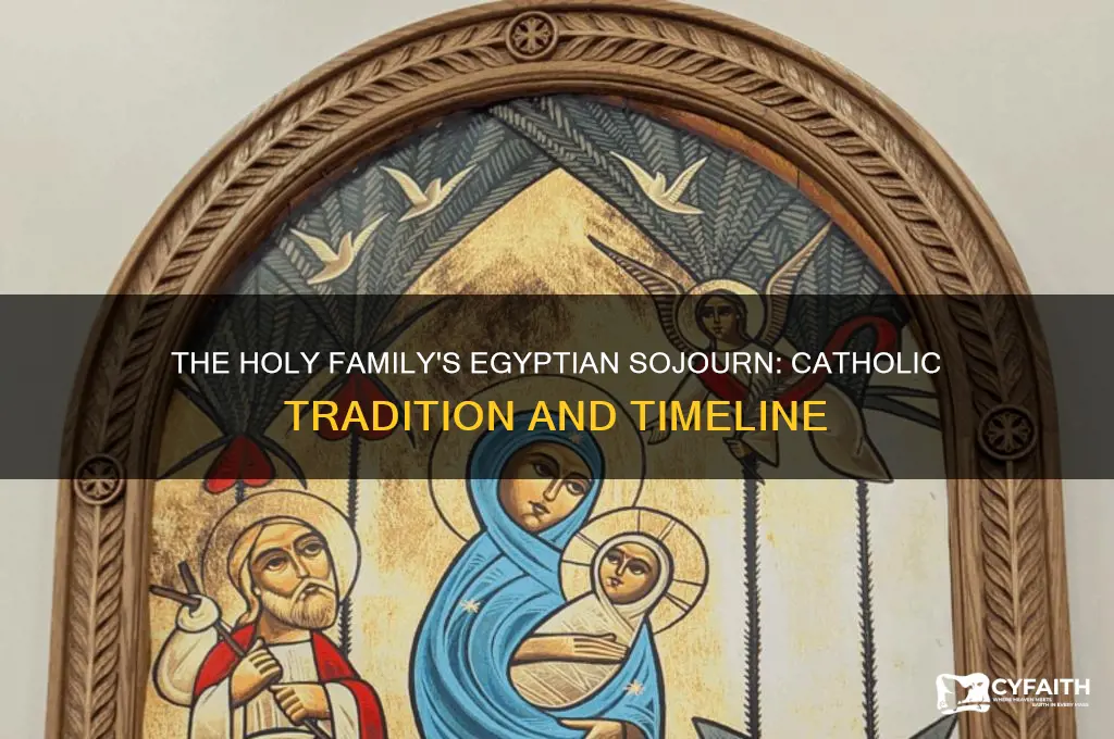 how long was the holy family in egypt catholic