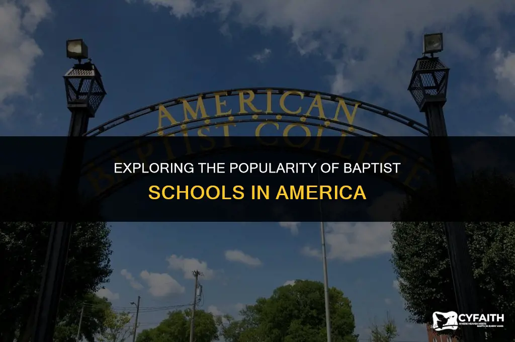 how many americans attend baptist cschool