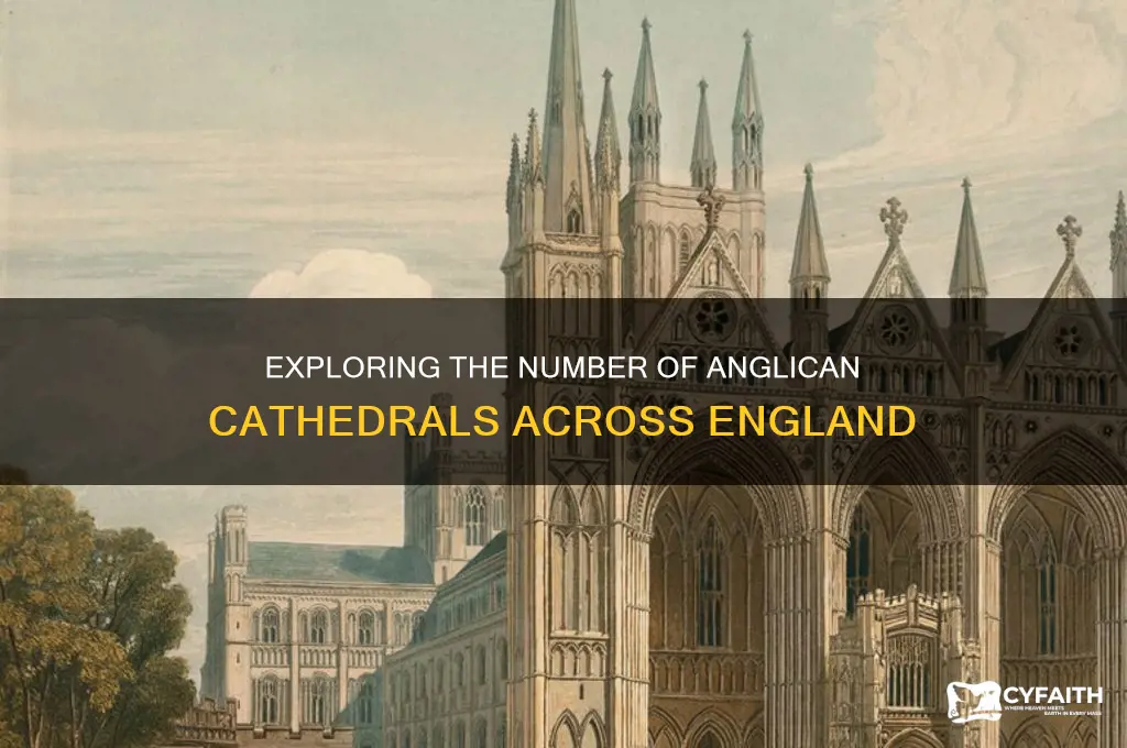 how many anglican cathedrals are there in england