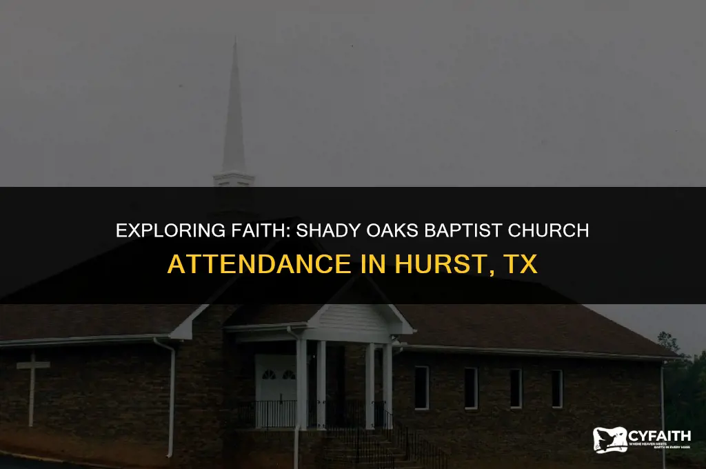 how many attend shady oaks baptist church in hurst tx