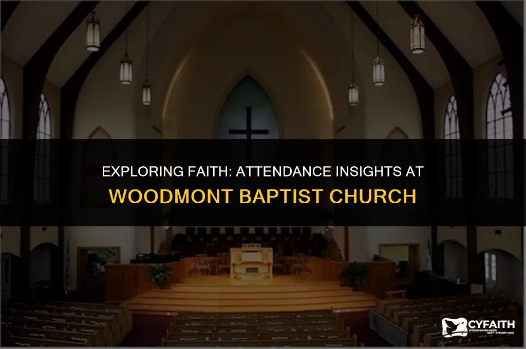 how many attend woodmont baptist church