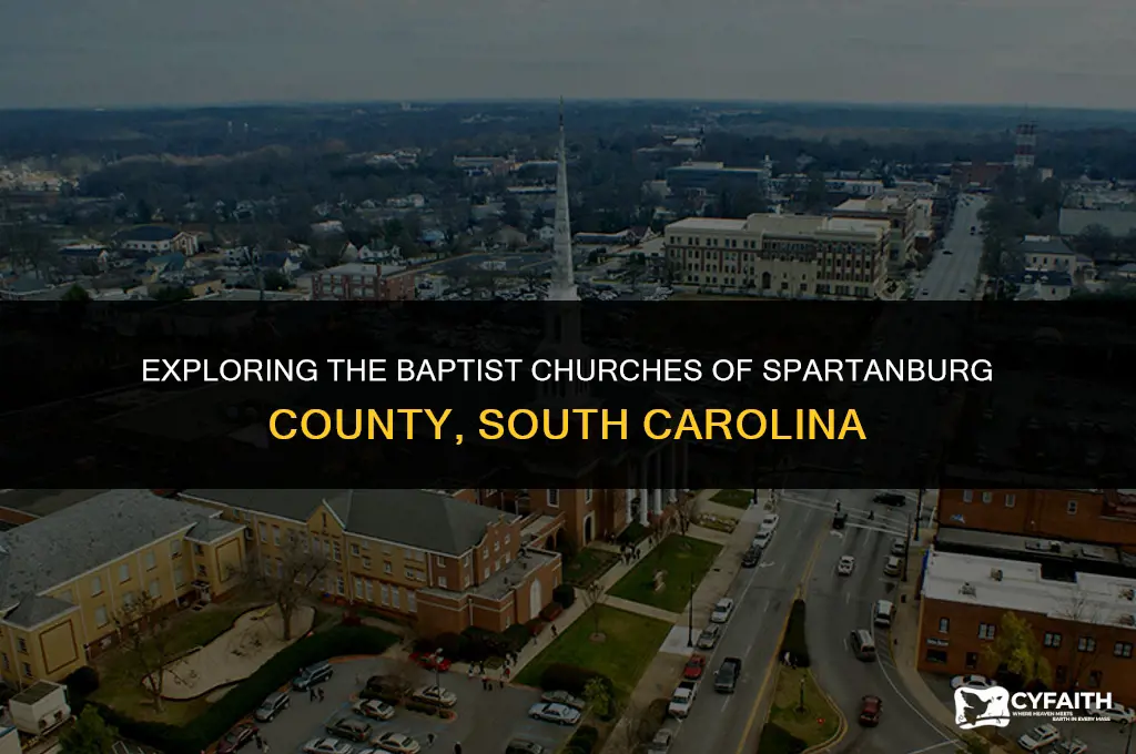 how many baptist churces are in spartanburg county sc