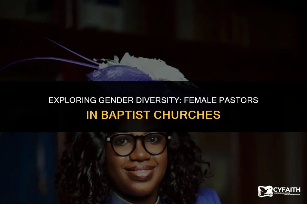 how many baptist churches have female pasotrs