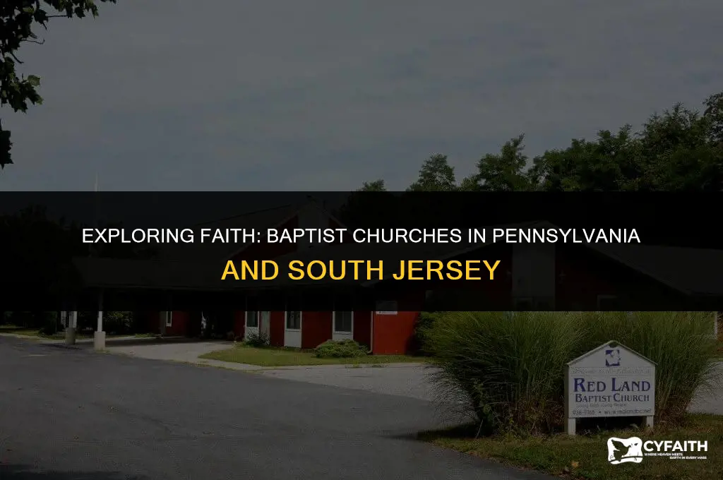 how many baptist churches in pennsylvania south jersey