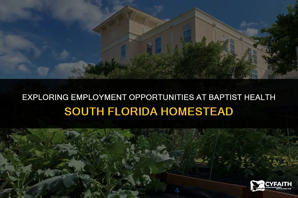 how many baptist health south florida homestead employees