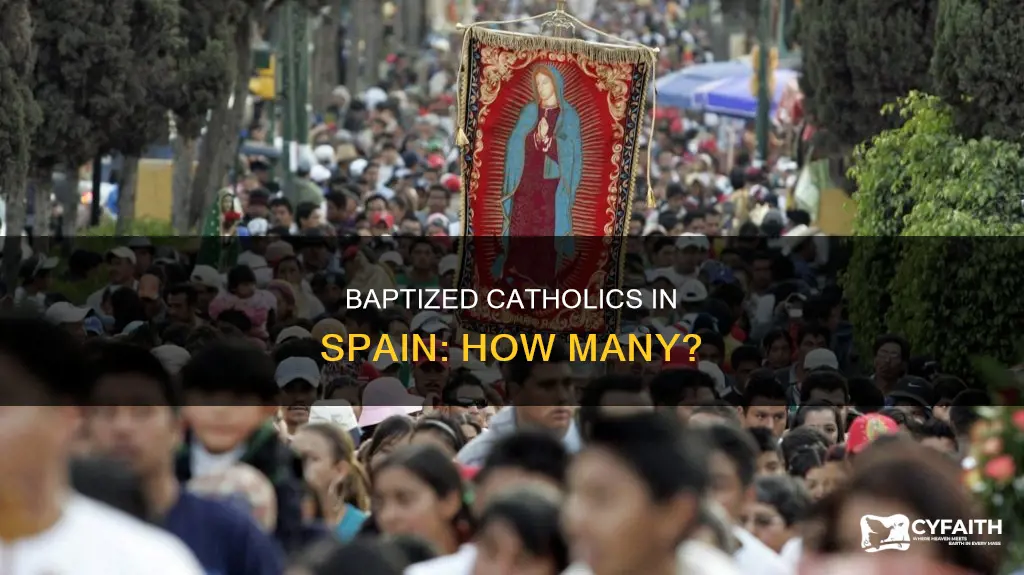 how many baptized catholics in spain