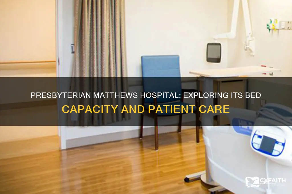 how many beds presbyterian matthews