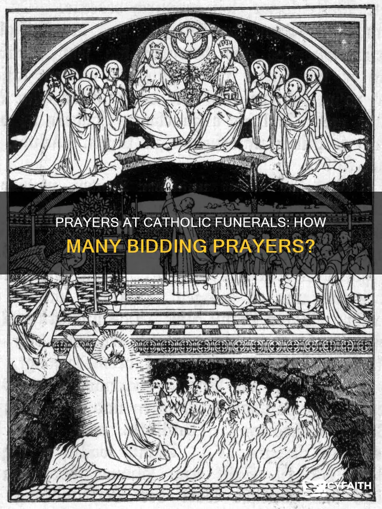 how many bidding prayers at a catholic funeral