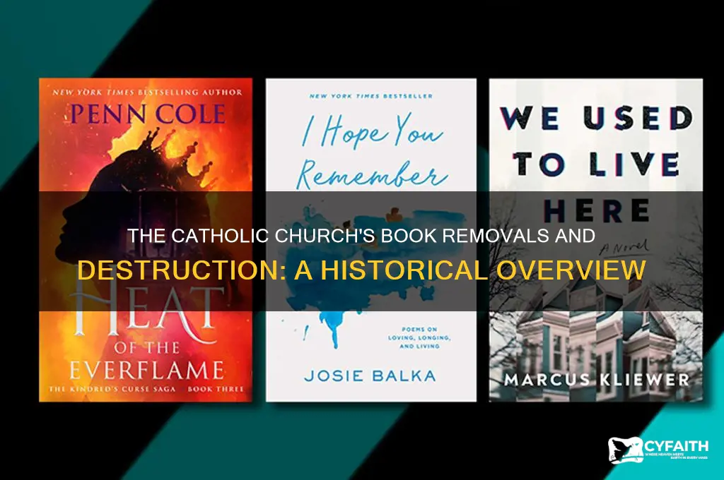 how many book did the catholic remove or destortyed
