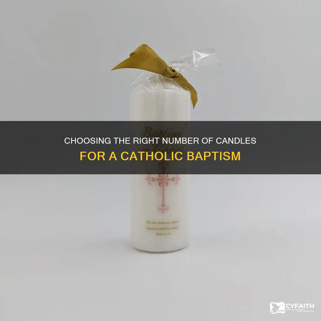 how many candles for catholic baptism