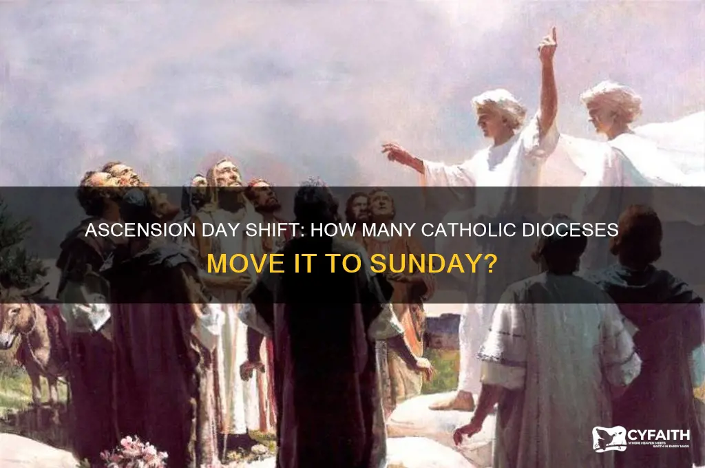 how many catholic dioceses move ascension day to sunday